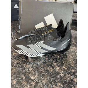 Adidas Adizero Electric+ Mens Football Cleats Black Silver IH5976 Size 9 NEW